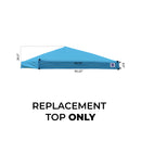 Slant Leg Pop Up Canopy Tent Replacement Top - Fits 10x10 Slant Leg Frame Base with 8x8 Top