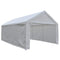 10x20 Portable Carport Garage Storage Tent - SIDEWALLS ONLY - White