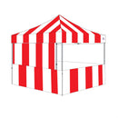 8x8 Carnival Pop Up Canopy Kit - Red & White Striped - Impact Canopies USA