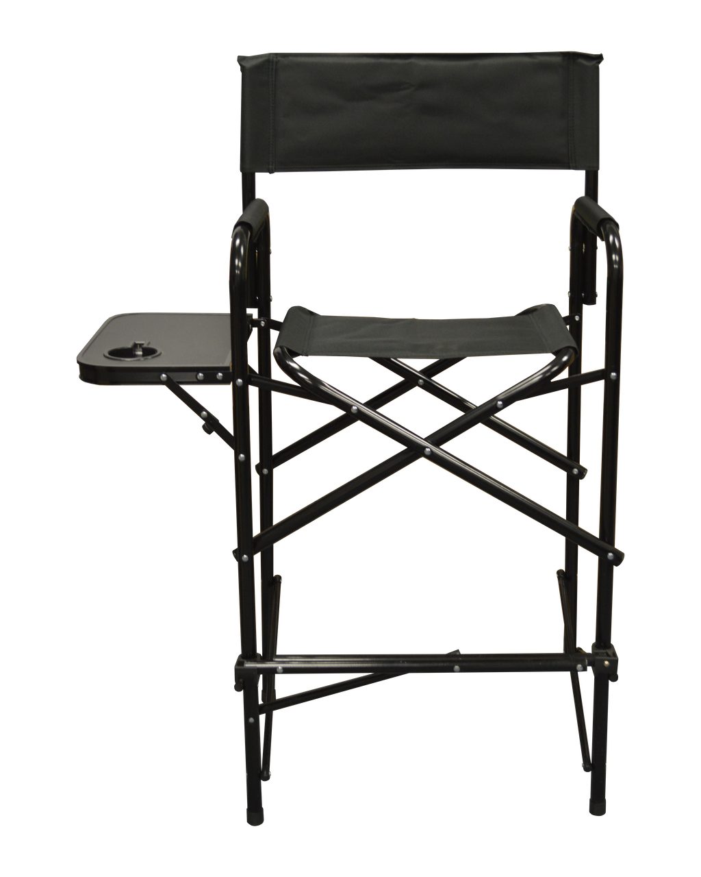 Tall folding directors chair with side table 2025