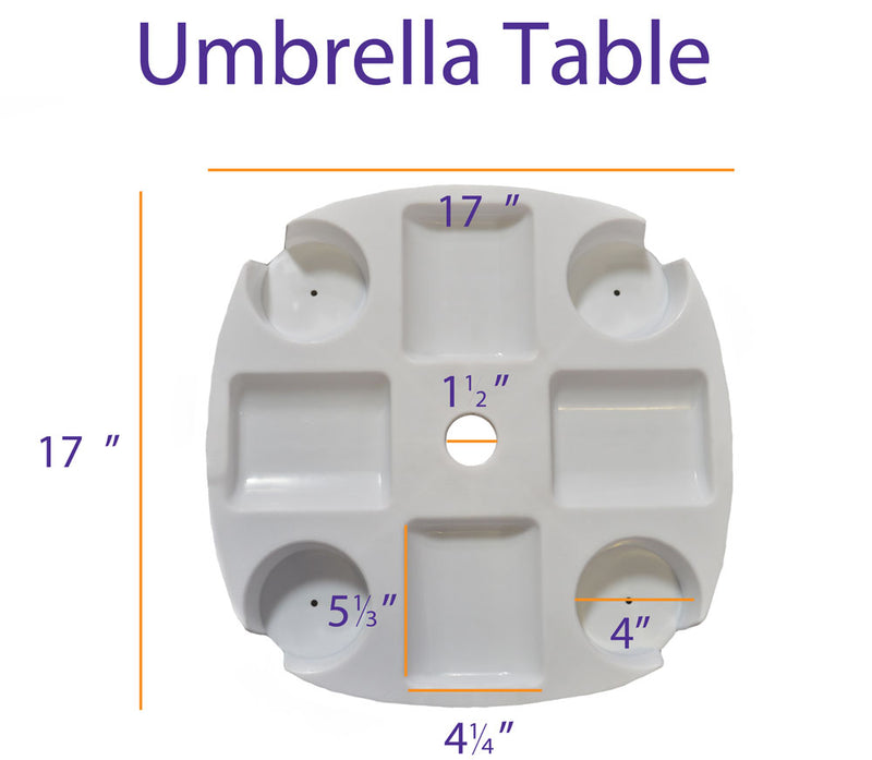 Beach Umbrella Table Accessory - Impact Canopies USA