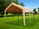 10x20 (8) Leg Portable Carport- TAN