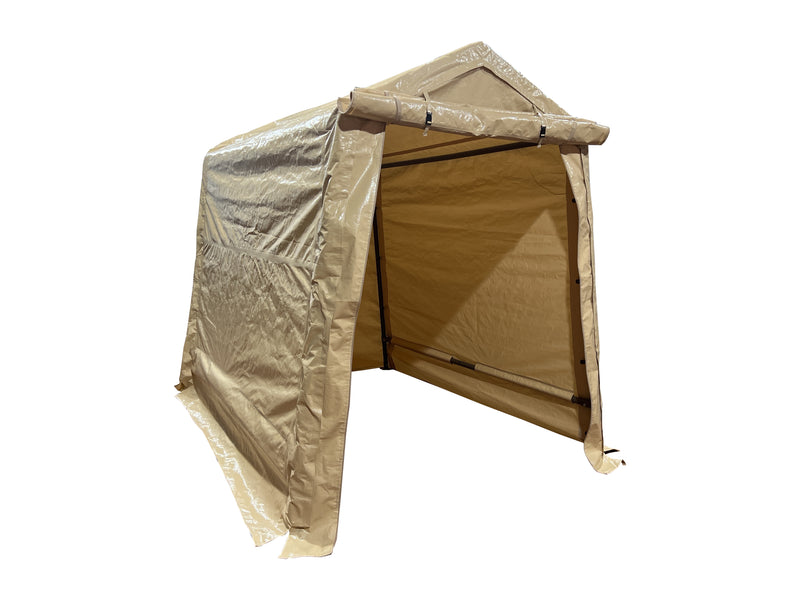 6x8 Portable Storage Shed Tan Impact Canopies USA