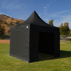 10x10 Heavy Duty Folding High Peak Marquee Canopy W/ Sidewalls - Impact Canopies USA