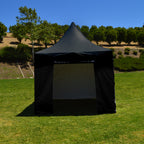 10x10 Heavy Duty Folding High Peak Marquee Canopy W/ Sidewalls - Impact Canopies USA