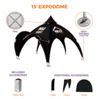 Custom Printed Expo Dome Aluminum Frame Canopy - Impact Canopies USA