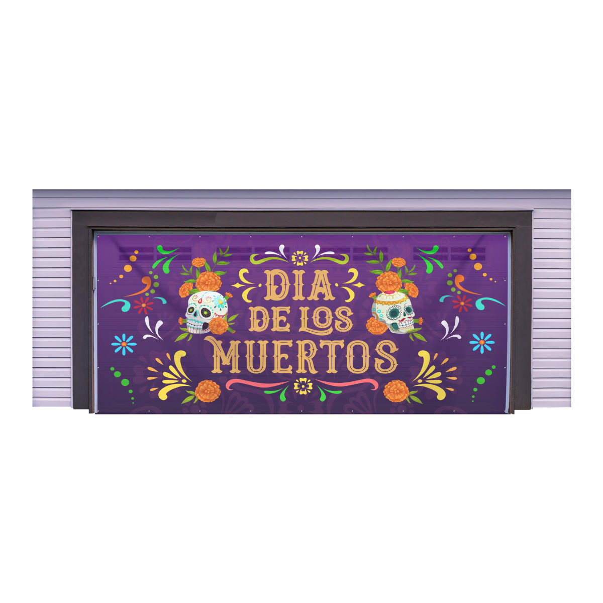 Halloween Two Door Garage Banner