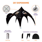 Custom Printed Expo Dome Aluminum Frame Canopy - Impact Canopies USA