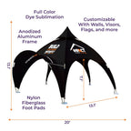 Custom Printed Expo Dome Aluminum Frame Canopy - Impact Canopies USA