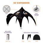 Custom Printed Expo Dome Aluminum Frame Canopy - Impact Canopies USA