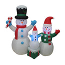 Inflatable Yard Christmas Decoration - 5ft Snowman family