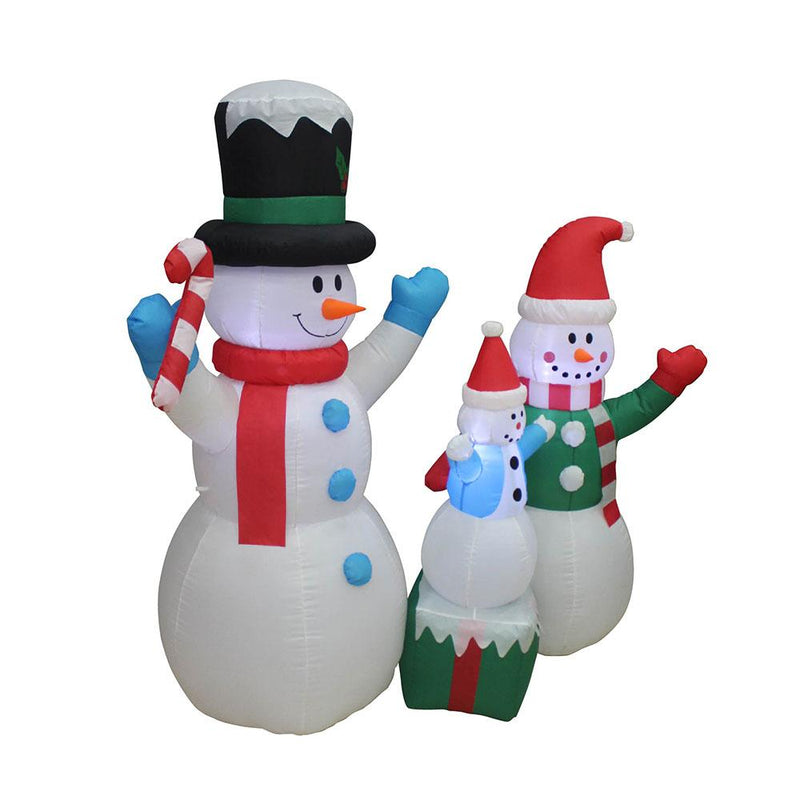 Inflatable Yard Christmas Decoration - 5ft Snowman family