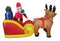 4 ft Christmas Inflatable Santa Claus on Sleigh with Reindeer