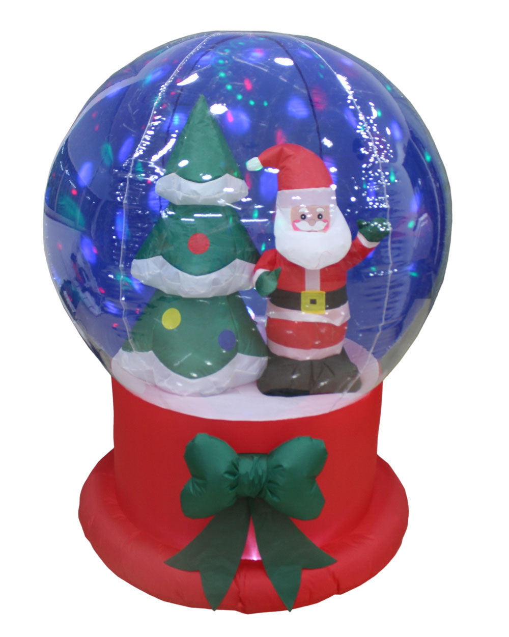 5 ft Christmas Inflatable Santa Claus in Snow Globe