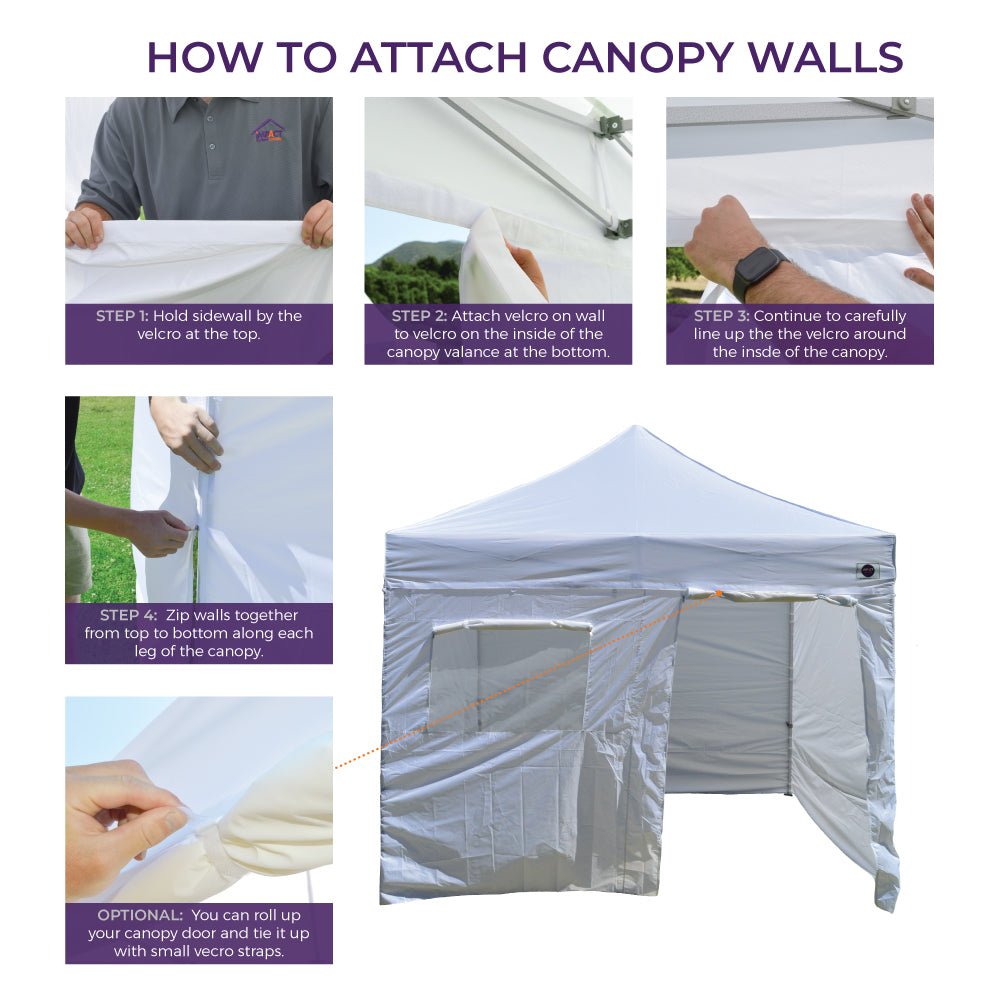 10x10 Market Canopy Wall Kit