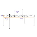 DS 8x12 Industrial Steel Pop Up Canopy - Impact Canopies USA