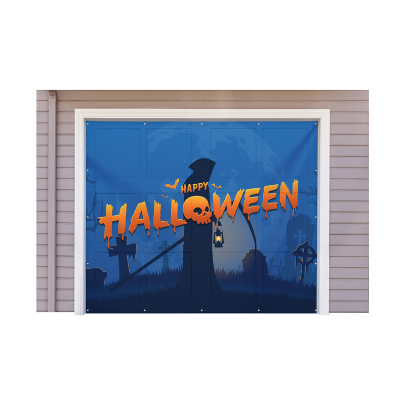 Halloween One Car Garage Door Banner