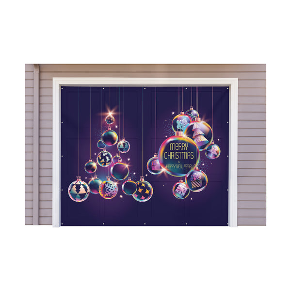 Christmas One Car Garage Door Banner