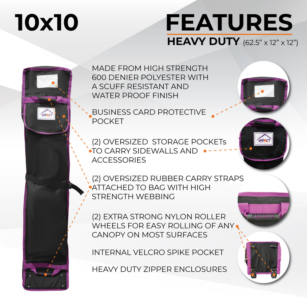 Pop Up Canopy Roller Bags - Choose Size - Impact Canopies USA