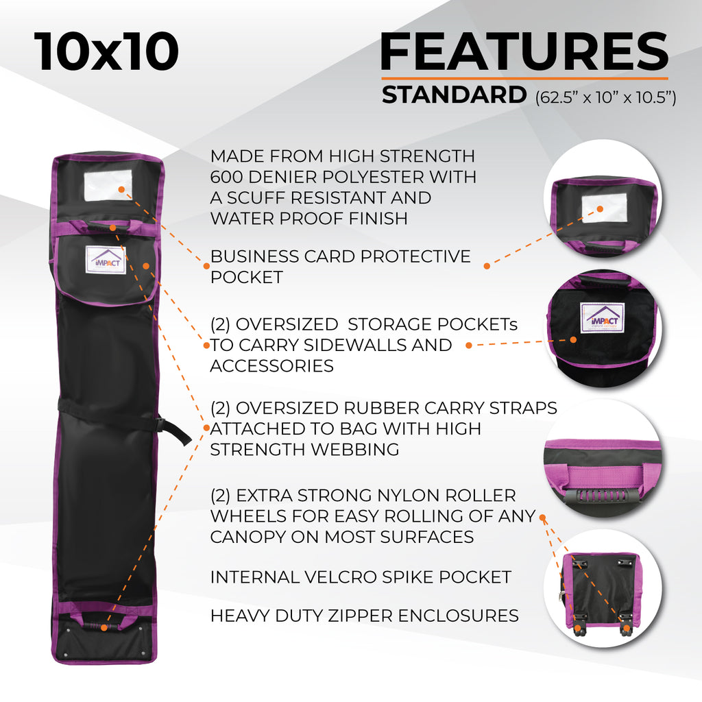 Pop Up Canopy Roller Bags - Choose Size - Impact Canopies USA