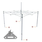CL Part B. | Steel Foot Pad - Impact Canopies USA