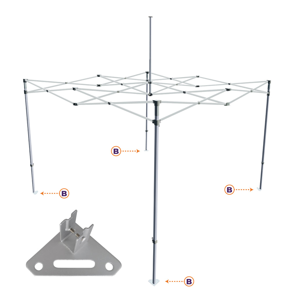CL Part B. | Steel Foot Pad - Impact Canopies USA