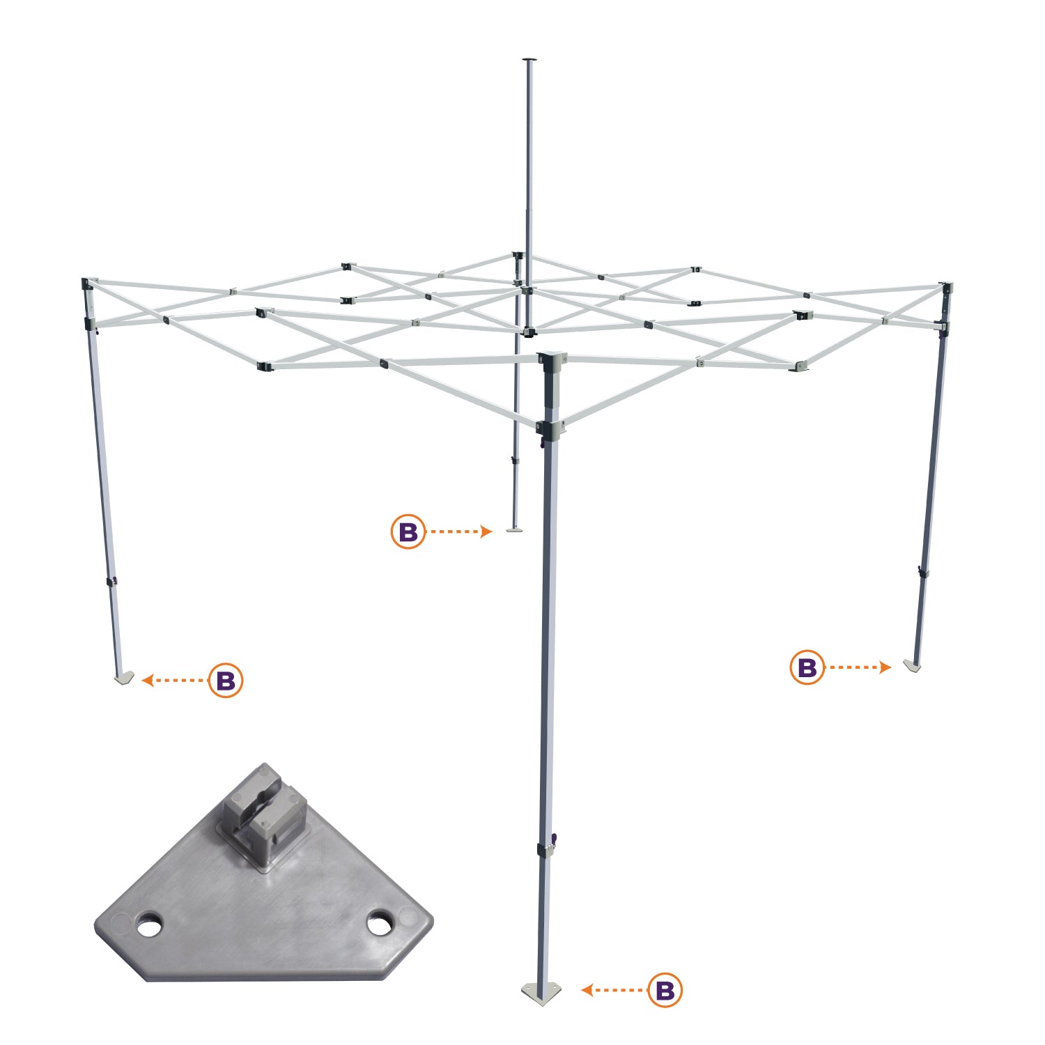 DS Part B. | Foot Pad - Impact Canopies USA