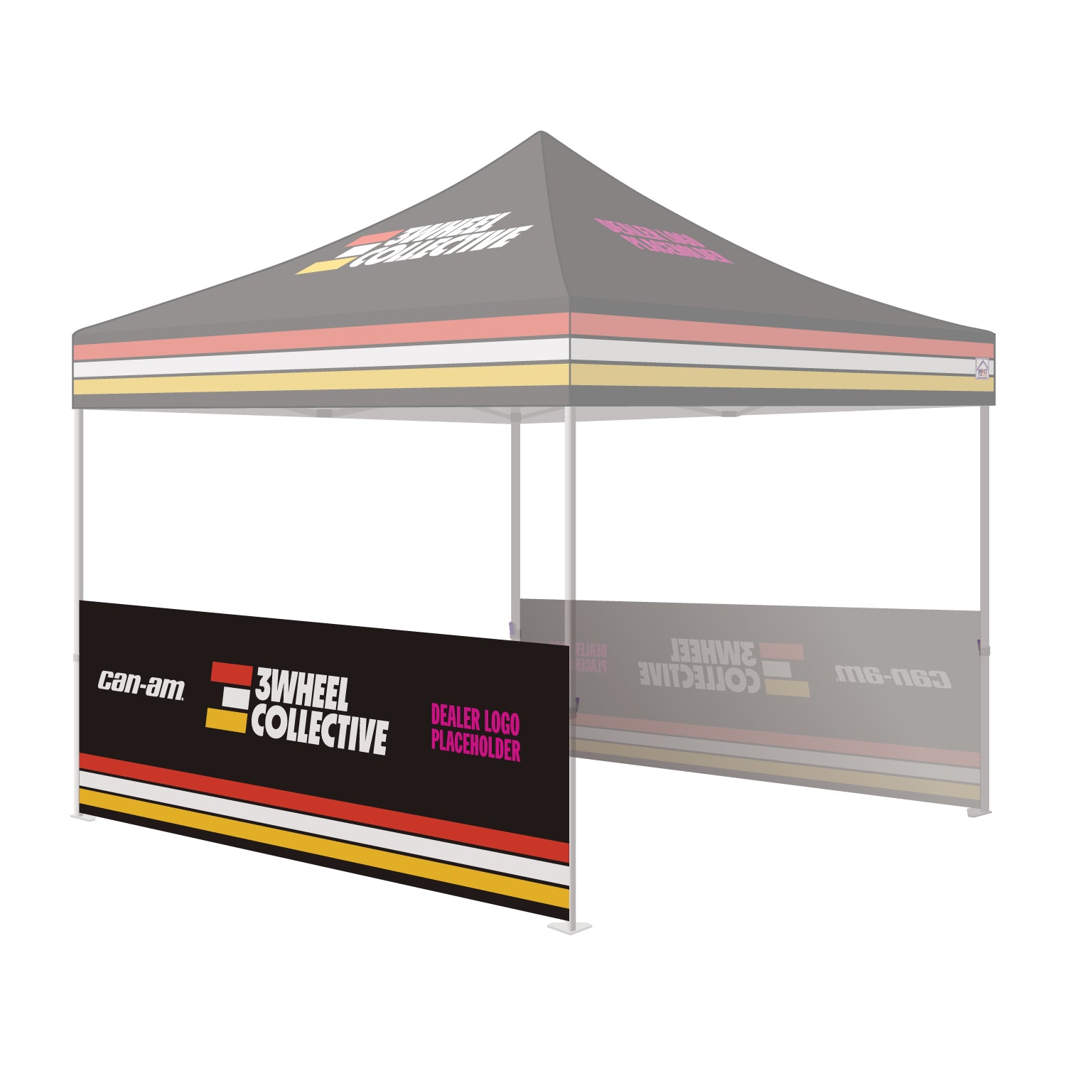 10' CAN-AM 3Wheel Collective Branded Rail Skirt