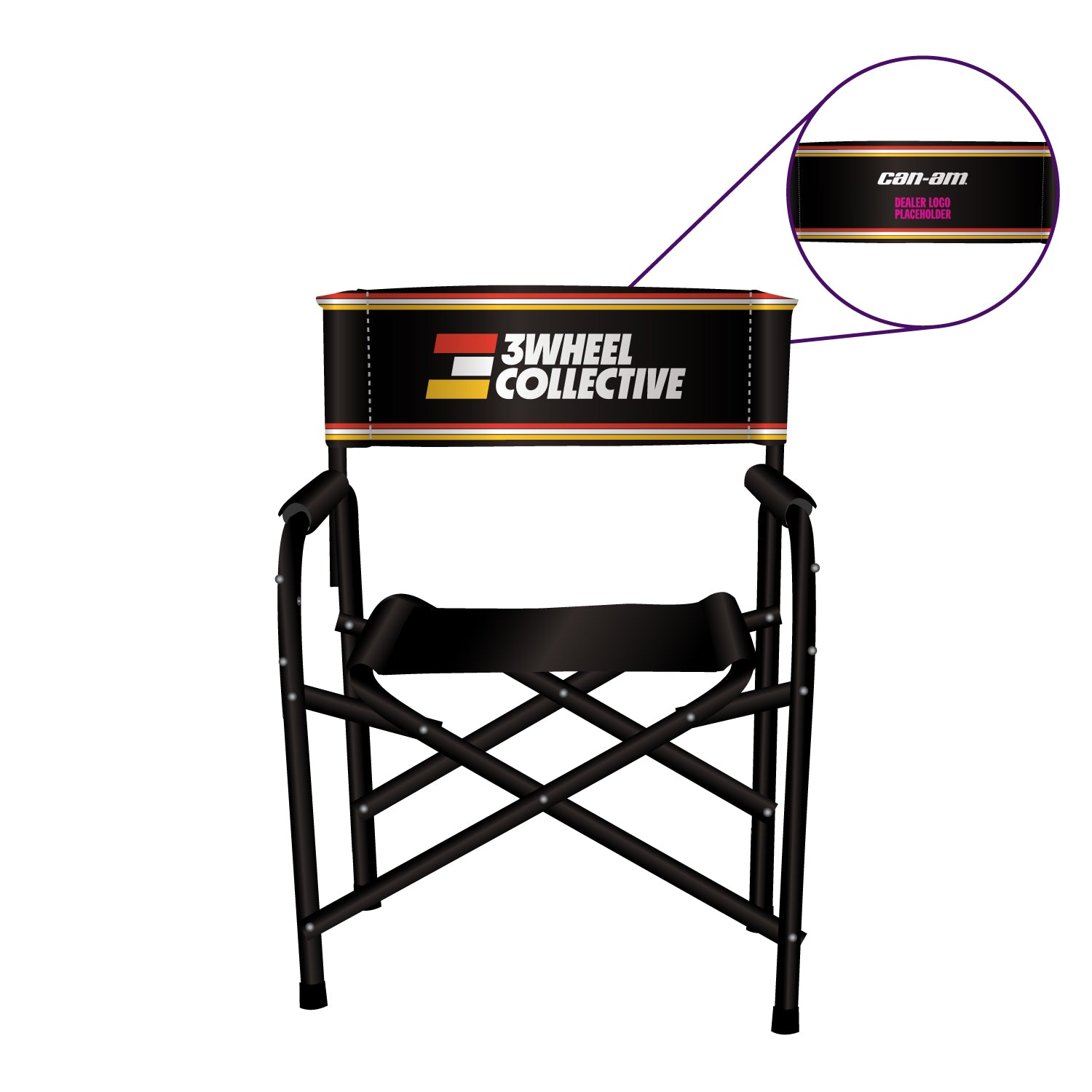 CAN-AM 3Wheel Collective-Branded-Directors-Chair