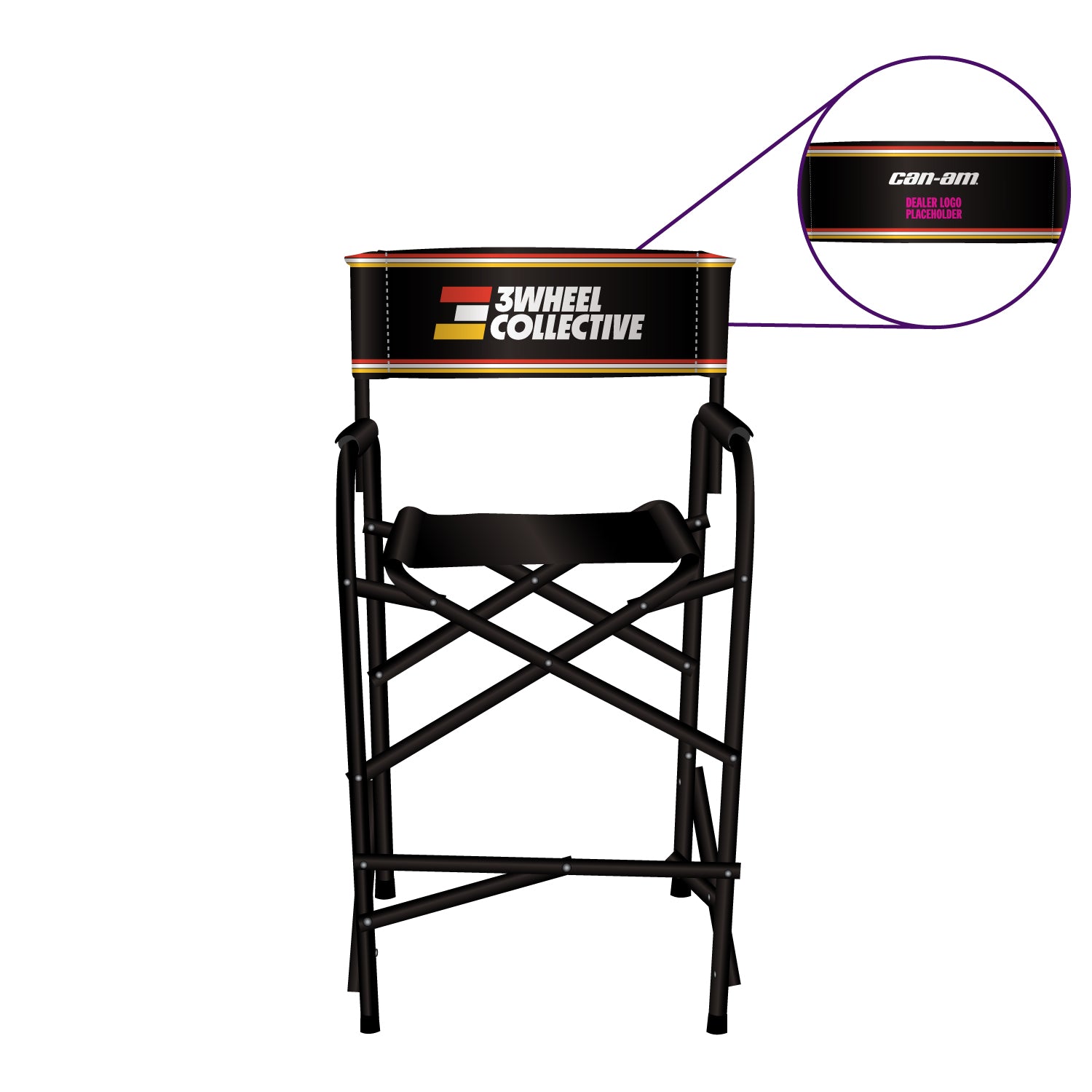 CAN-AM 3Wheel Collective-Branded-Directors-Chair