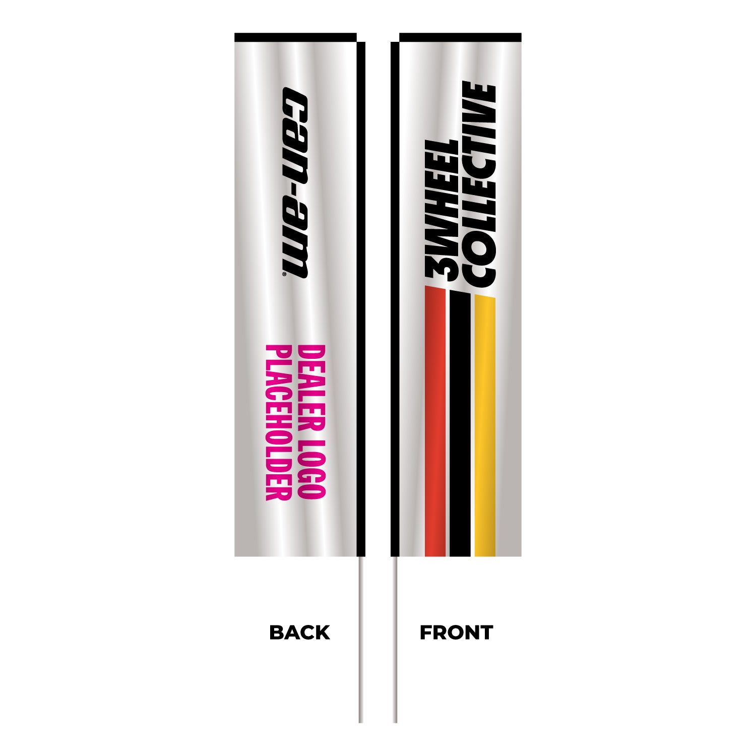 CAN-AM 3Wheel Collective Branded Sky Flag