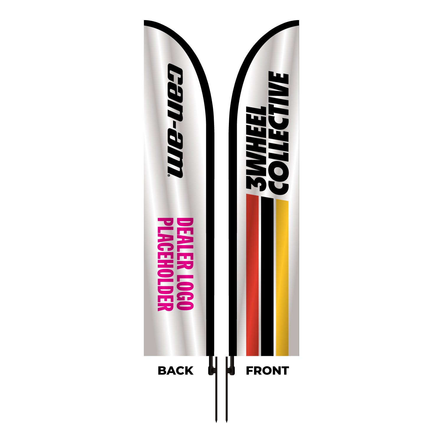 CAN-AM 3Wheel Collective Branded Wing Flag