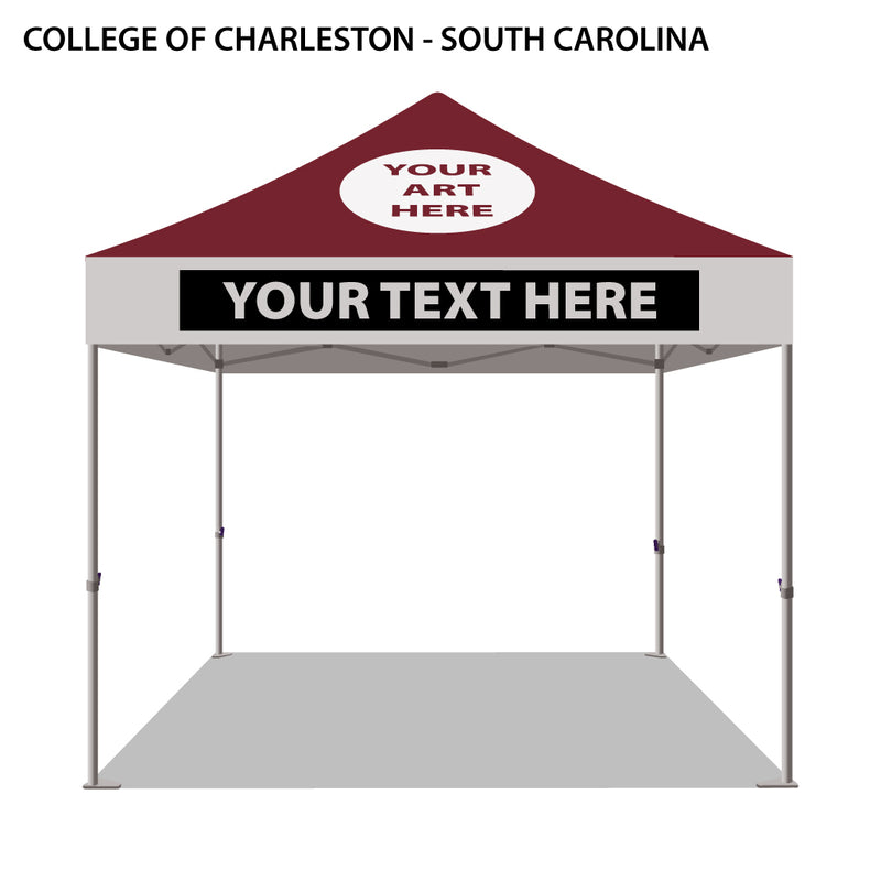 College of Charleston (South Carolina) Colored 10x10