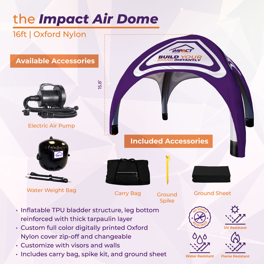 Impact Absorber Inflatable Custom Impact Air Inflatable Canopy – Impact Canopies USA