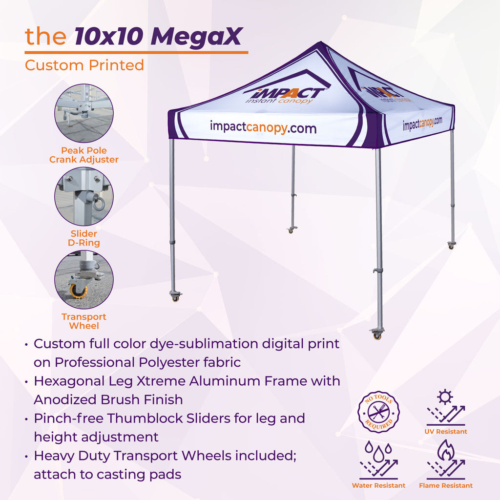 Custom 10x10 Canopy - Impact Canopies USA