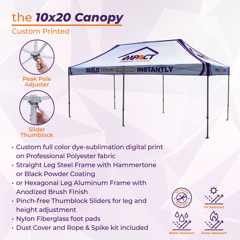 10x20 Custom Canopy