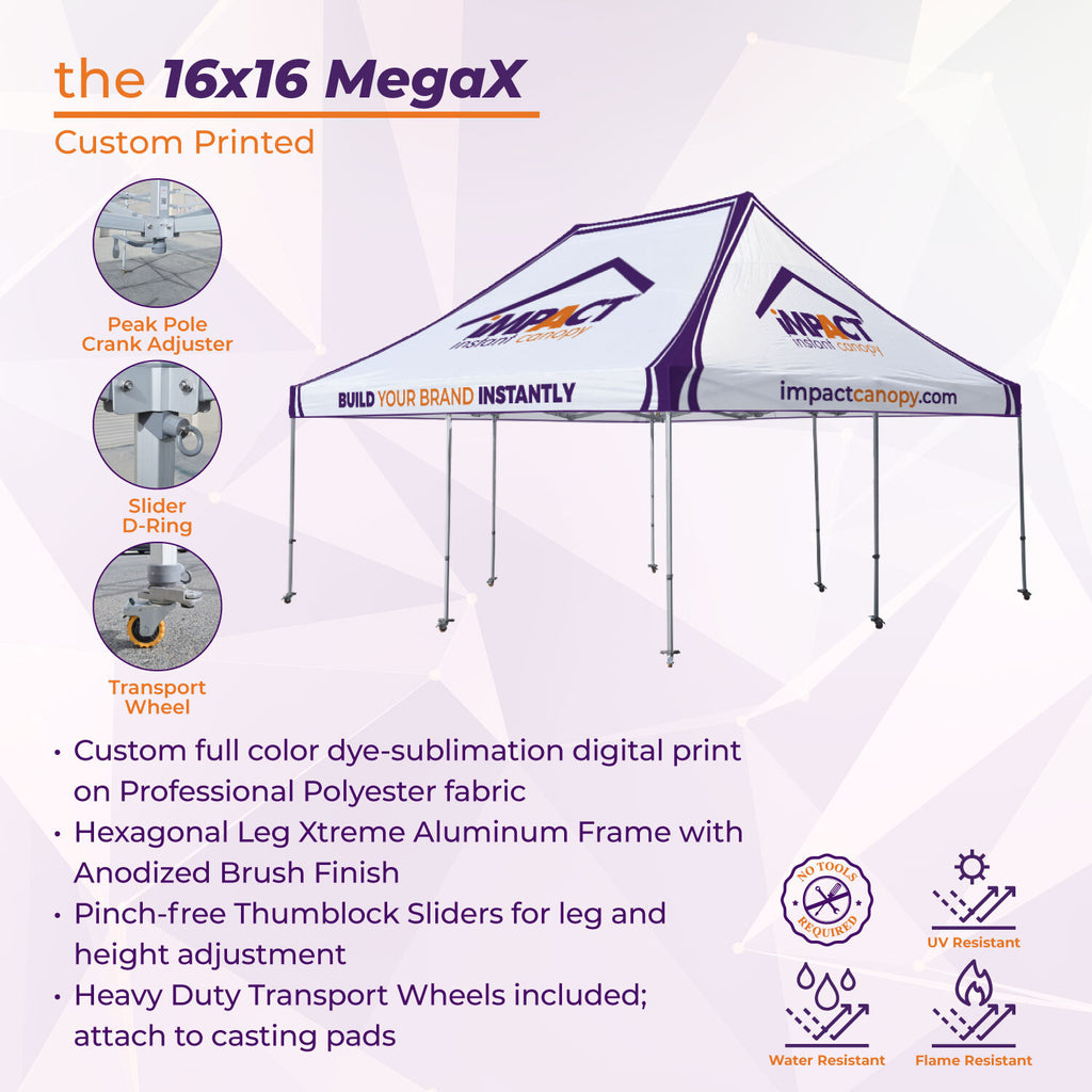 16' Canopy Custom 16x16 Canopy – Impact Canopies USA