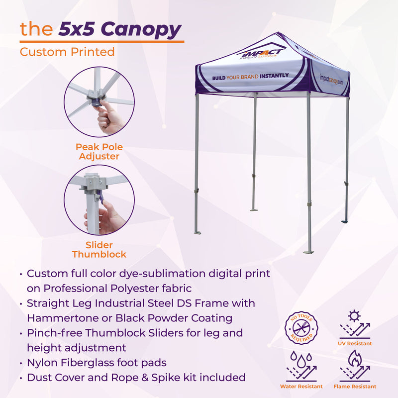 5x5 Custom Canopy