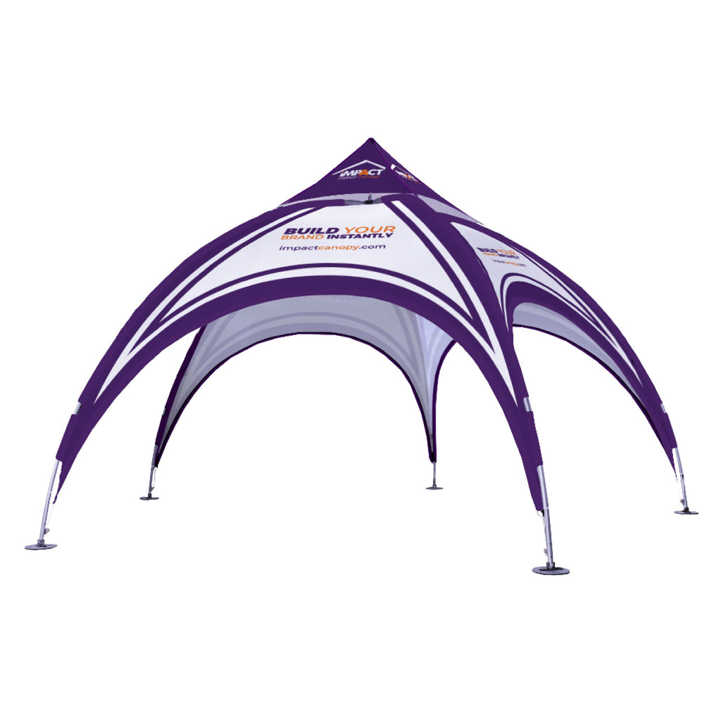 Custom Printed Expo Dome Aluminum Frame Canopy - Impact Canopies USA