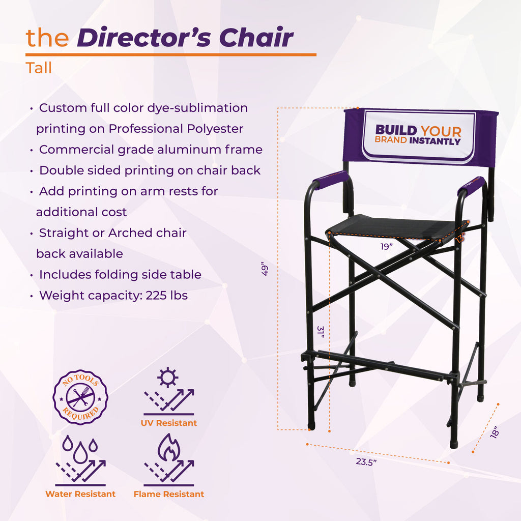 Custom Printed Director's Chair - Impact Canopies USA