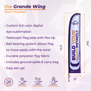 Custom Printed Grande Wing Flag