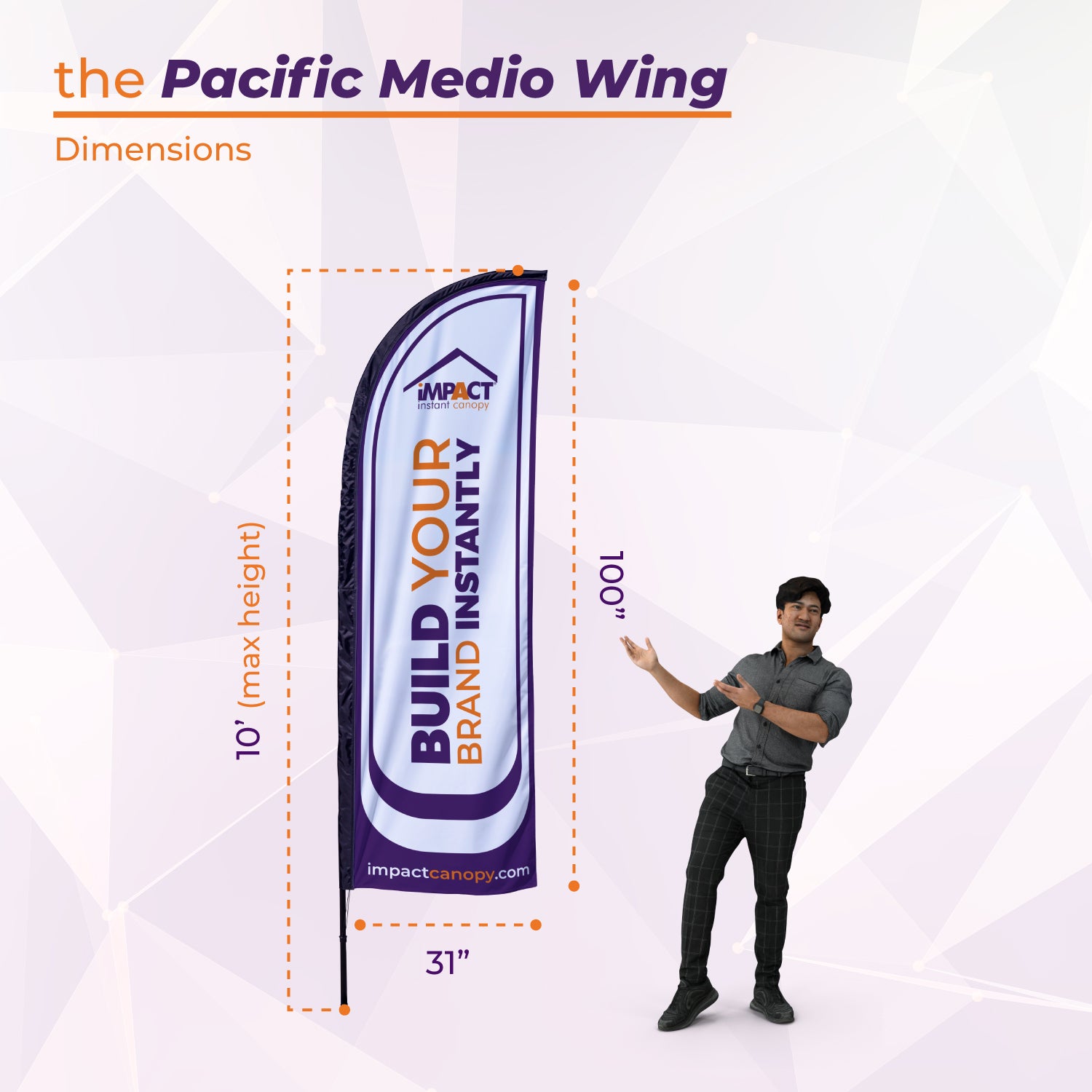 Custom Printed Wing Flag