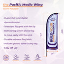 Custom Printed Wing Flag - Pacific