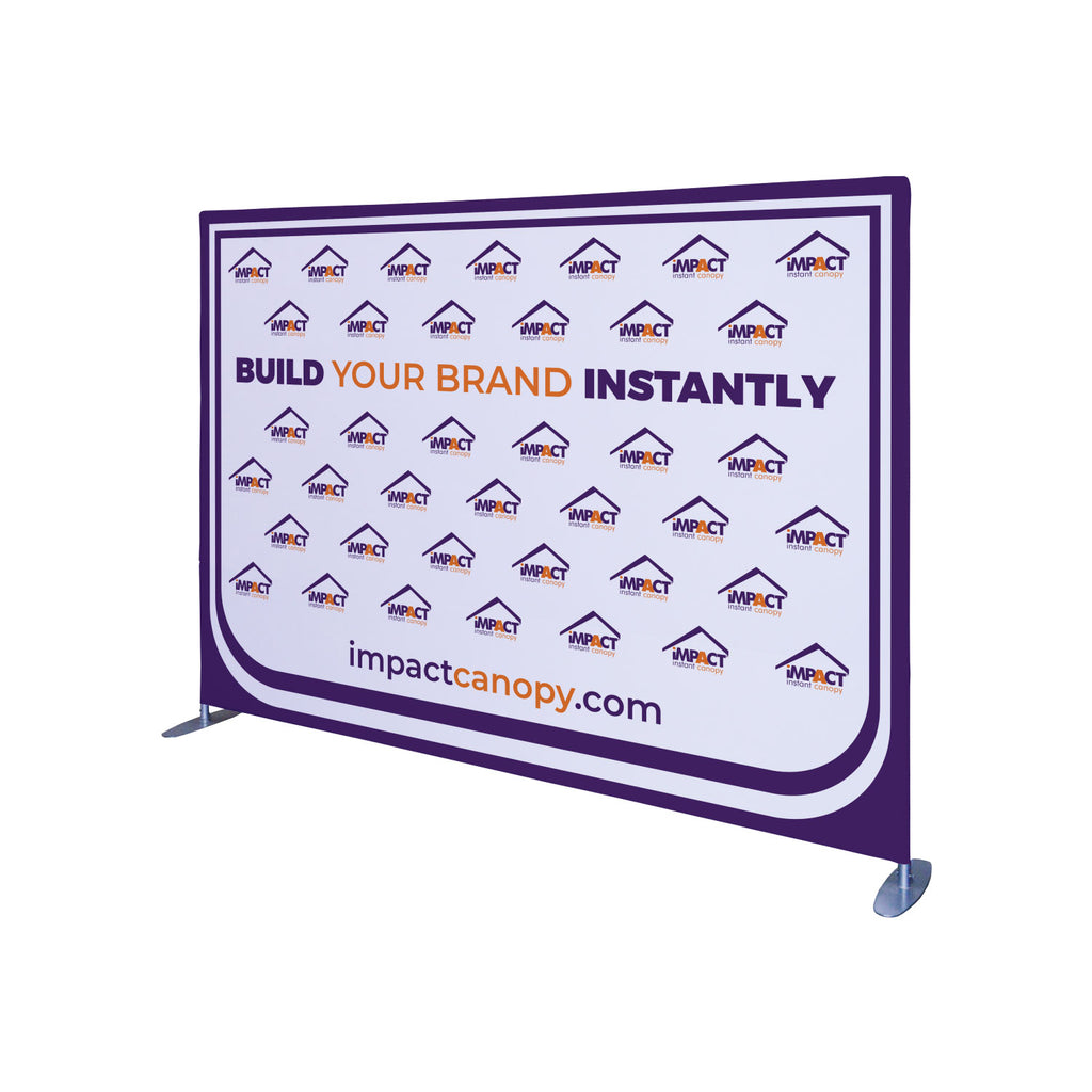 Custom Printed Deluxe Media Wall Sign – Impact Canopies USA