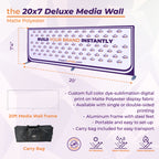 Custom Printed Deluxe Media Wall Sign - Impact Canopies USA
