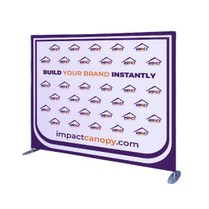 Custom Printed Deluxe Media Wall Sign - Impact Canopies USA