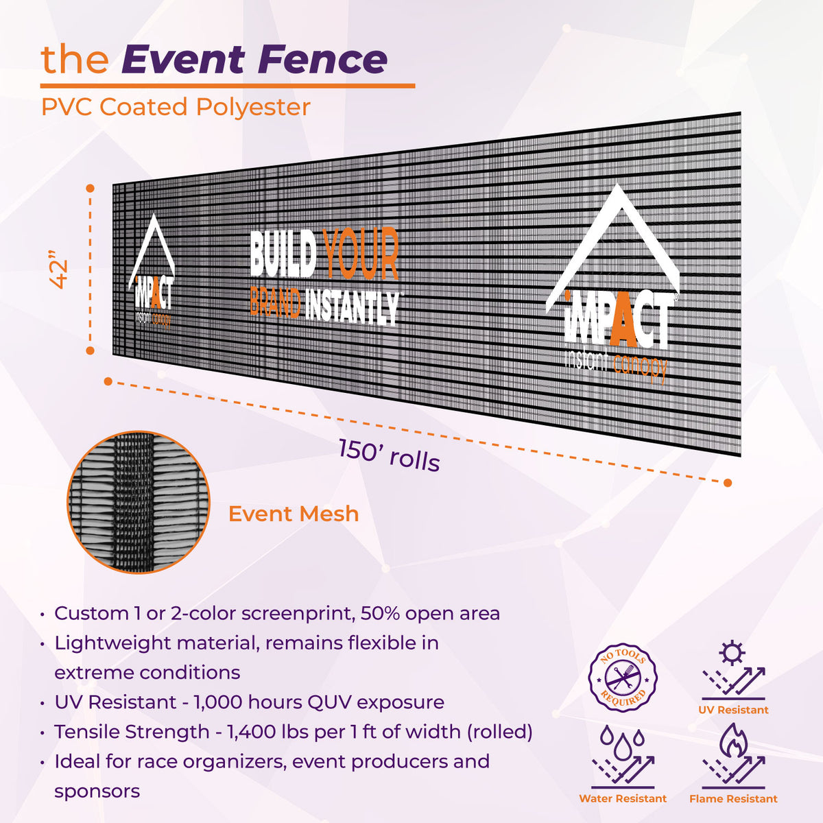 Custom Printed Event Fencing