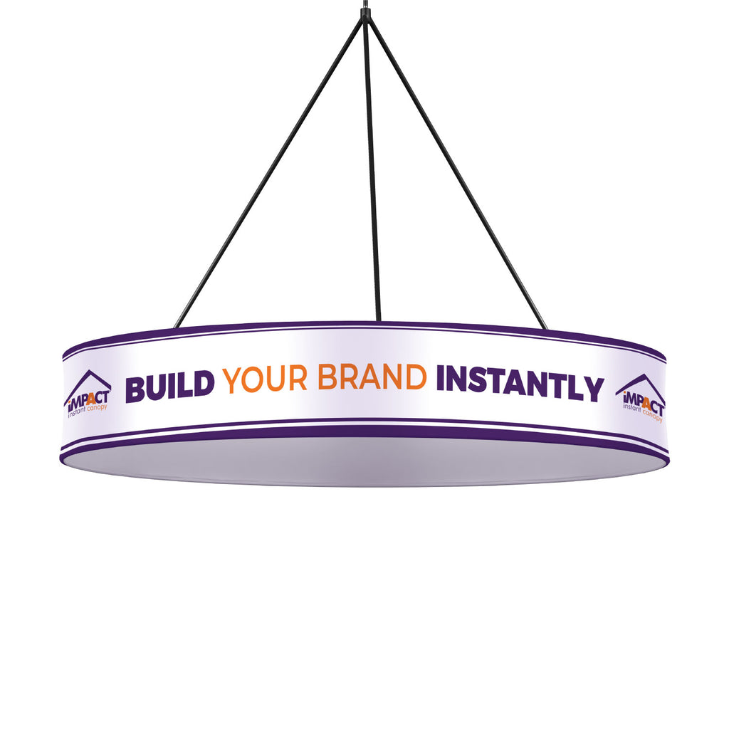 Canopy Sign File Custom Printed Circular Hanging Banner – Impact Canopies USA