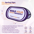 Custom Printed Field Spring Sign Pop-Up A-Frame Banner - Impact Canopies USA