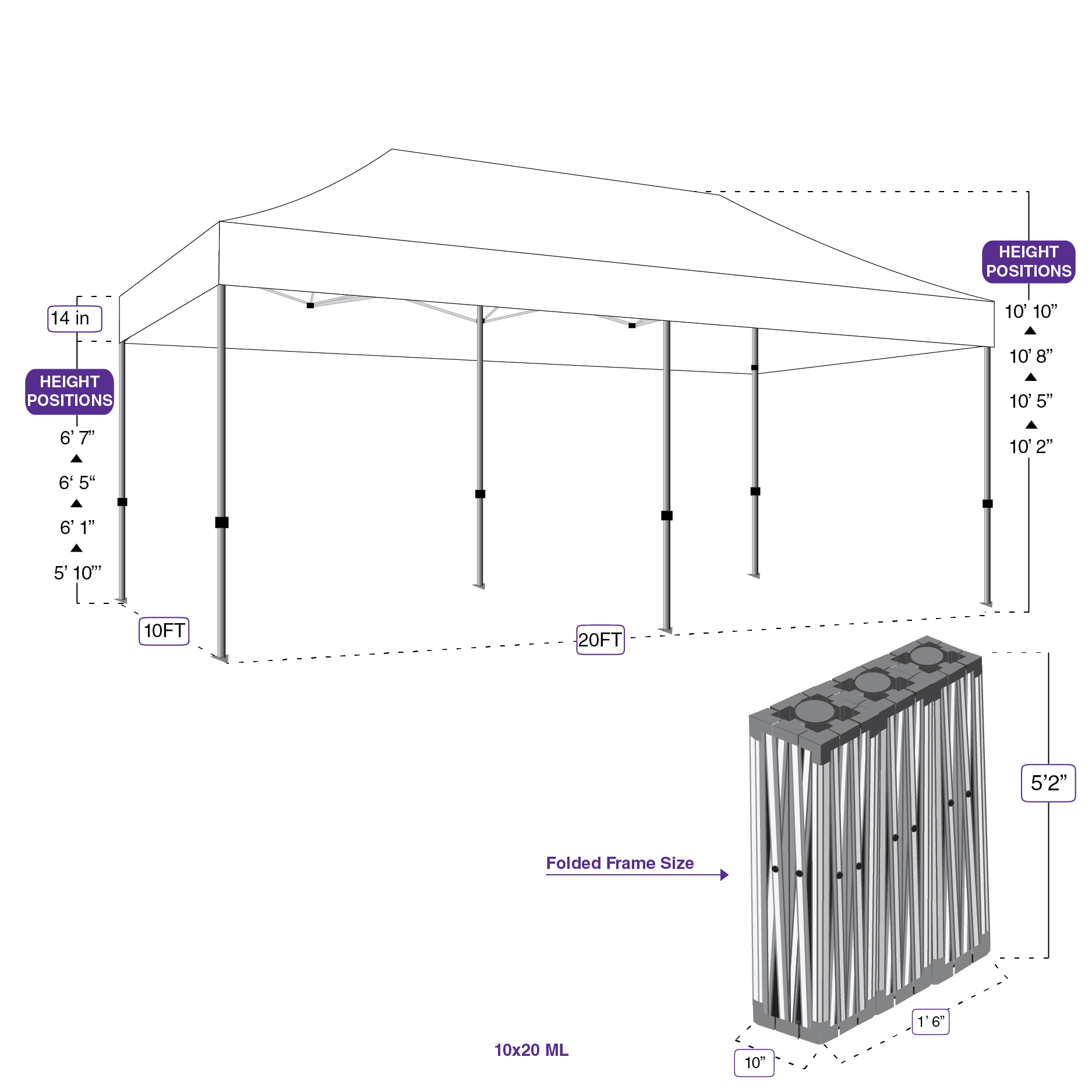 Custom 10x20 Canopy